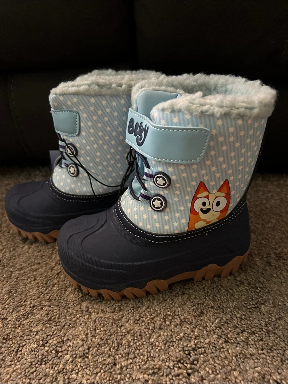 Bluey Kids Winter Snow Boots rated for -20 C